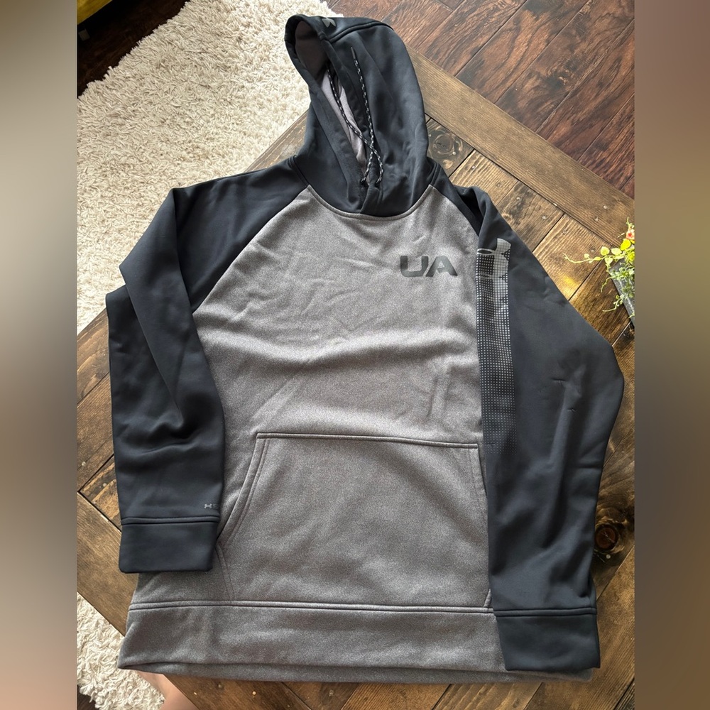 Under Armour Charcoal and Black Pullover